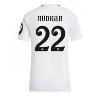 Fotbalové Dres Real Madrid Antonio Rudiger #22 Dámské Domácí 2024-25 Krátký Rukáv